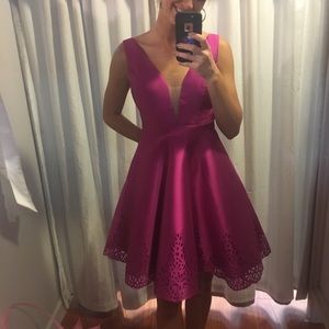 ISO pink dress with small cutouts at bottom - ruined in flood
